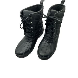 Sperry Top Sider Ladies Waterproof Boot Black Size 8